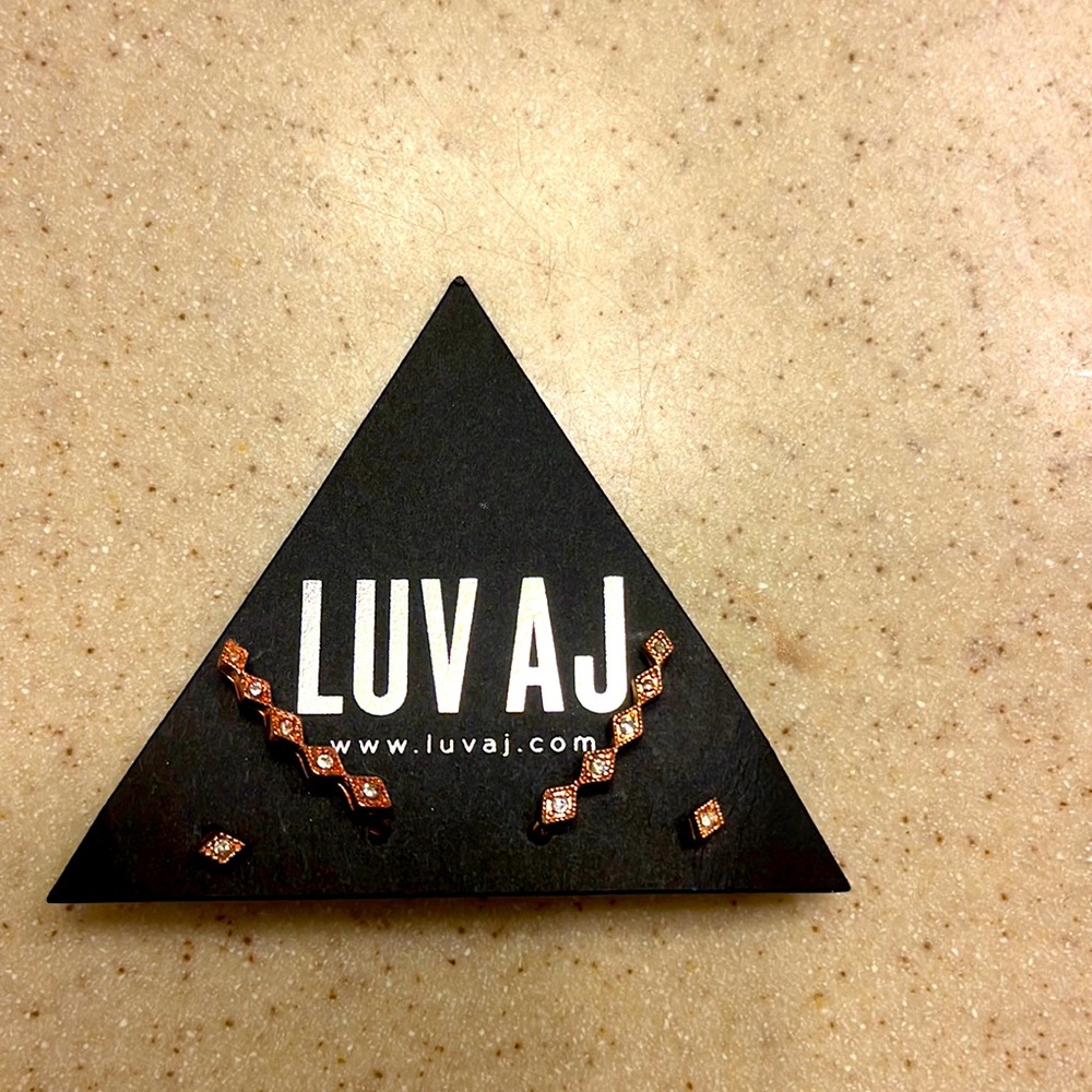 Luv AJ rose gold earrings